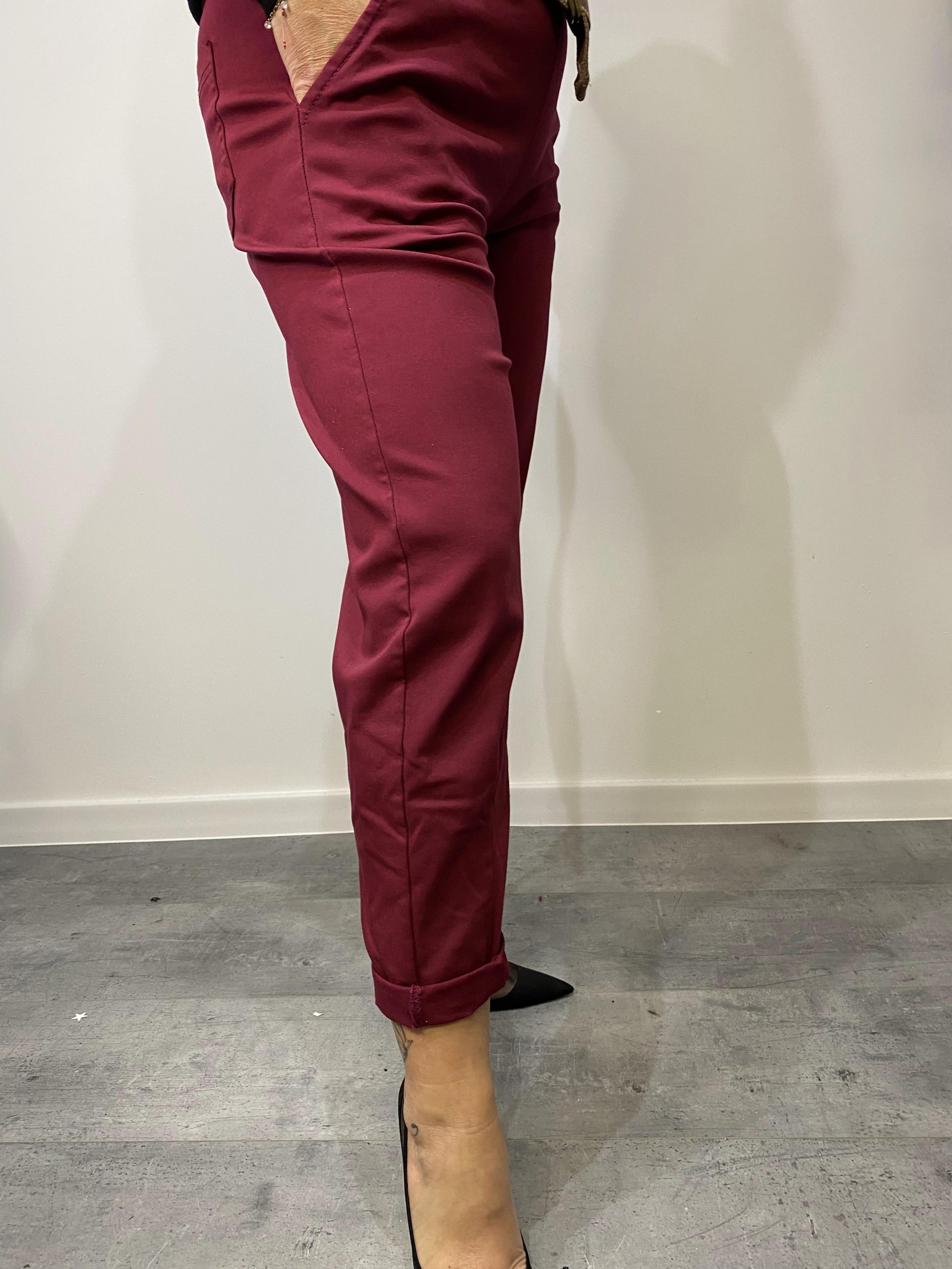 Spodnie bordowe - obrazek 6