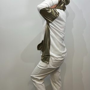 Bluza złota z kapturem